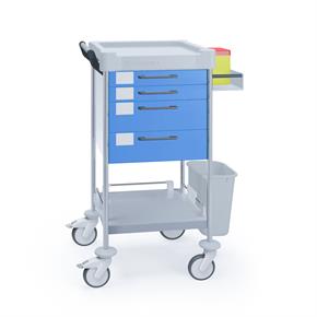 Behandlungswagen Claro VII - 4 Schubladen - Breite 48 cm - H105 cm