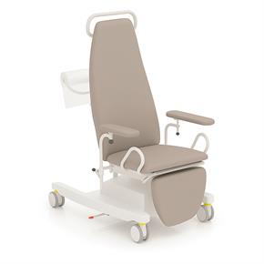 Blutentnahmesessel BON-G, Rollen zentral blockierbar - Polsterfarbe 806 hazelnut