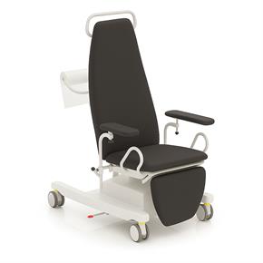 Blutentnahmesessel BON-R, Rollen einzeln blockierbar - Polsterfarbe 1208 antistatic