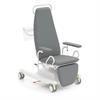 Blutentnahmesessel BON-R, Rollen einzeln blockierbar - Polsterfarbe 3120 silvery