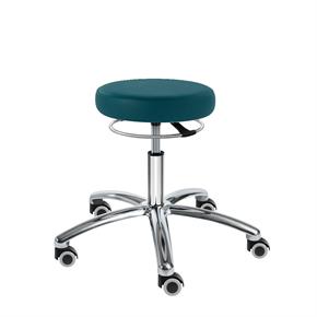 Drehhocker Sella Med Corona Midi - Polsterfarbe 51-Blaugrün
