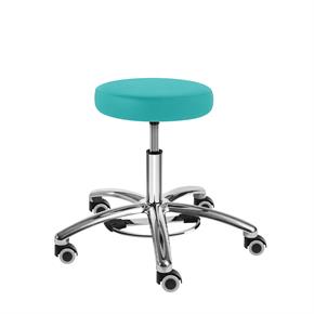 Drehhocker Sella Med Pedes Midi - Polsterfarbe 40-Türkis