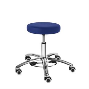Drehhocker Sella Med Pedes Midi - Polsterfarbe 52-Blau