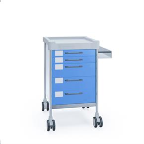 Funktionswagen Claro mini II - 5 Schubladen - Breite 48 cm - H90 cm