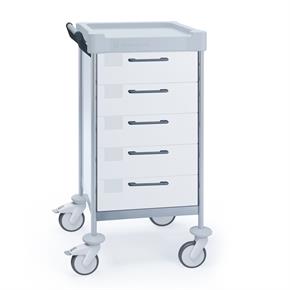 Funktionswagen Claro X - 5 Schubladen - Breite 48 cm - H105 cm