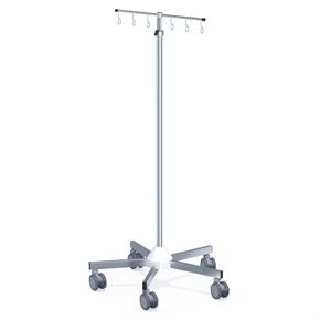 ISP-Infusionsständer - Edelstahl - 6 Haken