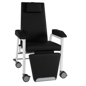 Multifunktionsstuhl HAEMO-FLEXA - Cueno Mobil  mit Zentralfeststellung - *Polsterfarbe 42 - Schwarz