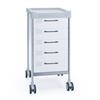 Multifunktionswagen Claro I - 5 Schubladen - Breite 48 cm - H102 cm