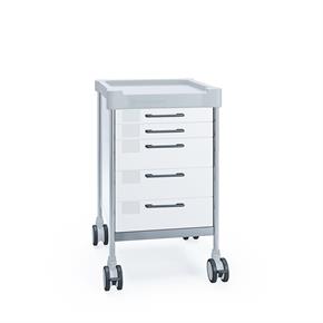 Multifunktionswagen Claro mini V - 5 Schubladen - Breite 48 cm - H90 cm