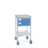 Multifunktionswagen Claro mini VI - 2 Schubladen - Breite 48 cm - H90 cm - Frontfarbe Blau