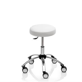 Novak Praxishocker - Fuss sternförmig - mit Rollen - Polsterfarbe 1280 porcelain