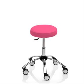 Novak Praxishocker - Fuss sternförmig - mit Rollen - Polsterfarbe 4103 fuchsia