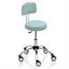 Novak Praxishocker - Fuss sternförmig - mit Rückenstütze und Rollen - Polsterfarbe 2797 mint
