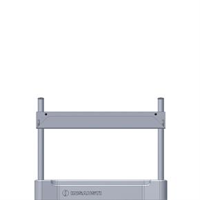Stangen für Aufbau - mit Ablage - H 320 mm