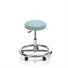 Therapiehocker mit Fussring - mit Rollen - Polsterfarbe 2797 mint