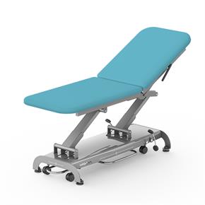 Untersuchungsliege SXL Plus- vollelektrisch 2-teilig - Breite 65 cm - Polsterfarbe 2389 aquamarine