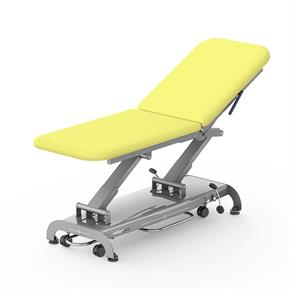 Untersuchungsliege SXL Plus- vollelektrisch 2-teilig - Breite 65 cm - Polsterfarbe 2795 lemon