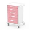 Verband- und Behandlungswagen Amigo IV - Frontfarbe RAL3015 - Hellrosa
